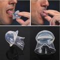 Langue dispositif anti-ronflement silicone médical dispositif anti-ronflement aide à l'apnée langue retenue embout anti-ronflement