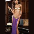 Femme Cinquante nuances Adulte Nuisettes Combinaisons Sexy Jupe Tenue Costumes sexy Couleur unie Jupe Soutien-gorge Tour de Cou / Tulle