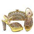 chaussures et sacs ensembles assortis chaussures de mariage pour la mariée demoiselle d'honneur femmes peep toe argent or bleu noir arc-en-ciel pu pompes avec strass cristal stiletto fête de mariage saint valentin