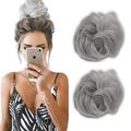 la couleur sera plus orange que la couleur 119b (cuivre)! iluu 2 pièces mode chignon en désordre extensions chignons cheveux cheveux synthétiques chouchou chouchou chignon postiche pour les femmes