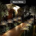 1 pc 4 W Eclairage solaire LED Lumières et lanternes de chemin Solaire Blanc Chaud Blanc Froid Plusieurs Couleurs 12 V 90/120/150/200 Perles LED