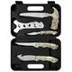 JELLAS 5 Pieces Hunting Knife Set Fixed Blade Knife Hunting Field Dressing Kit Compact Skinning Knives for Camping Fishing Portable Survival Kit Camping Tool Set Camping Gear