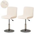 Lot de 2 housses de tabouret de bar extensibles bordeaux, housse de tabouret de bar pivotante carrée, housse de chaise pour salle à manger, housse de siège de café, protection antidérapante