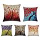 1 lot de 5 pièces housses d'oreiller moderne style peinture à l'huile feuilles coussin décoratif coussin pour la décoration de la chambre coussin extérieur/intérieur pour canapé canapé-lit chaise