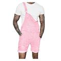 Homme Jeans Short en jean Ensemble Short short jean Combinaison en jean Poche Plein Confort Vestimentaire Court Casual du quotidien Vacances Jean Vêtement de rue mode Rose Claire Bleu foncé