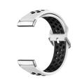 Bracelet de montre connectée Compatible avec Fitbit Versa 4 Sense 2 Versa 3 Sense Alliage Silicone Montre intelligente Sangle Doux Élastique Ajustable Bracelet Sport Remplacement Bracelet