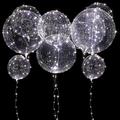 10pcs led ballon lumineux fête de mariage fournitures décoration transparent bulle décoration fête d'anniversaire mariage led ballons guirlande lumineuse cadeau de noël