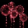 10pcs led ballon lumineux fête de mariage fournitures décoration transparent bulle décoration fête d'anniversaire mariage led ballons guirlande lumineuse cadeau de noël