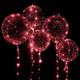 10pcs led ballon lumineux fête de mariage fournitures décoration transparent bulle décoration fête d'anniversaire mariage led ballons guirlande lumineuse cadeau de noël