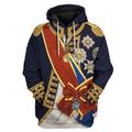 sweat à capuche pour hommes la figure historique alexander cosplay pulls molletonnés imprimés en 3d pour hommes