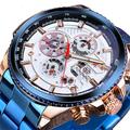 Montre mécanique FORSINING pour hommes Montre de marque Top Montre militaire de sport étanche trois cadrans calendrier luminous automatique auto-remontante Montre mécanique en acier inoxydable