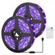 bande de lumière noire led uv bande de lumière led violette interface usb avec interrupteur ou boîtier de batterie smd2835 380-400nm uv led lampe de lumière noire non étanche adaptée à la danse