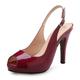 Femme Chaussures à Talons Escarpins Cadeaux de Saint-Valentin Chaussures habillées Talons aiguilles Mariage Soirée Travail Couleur unie Couleur Pleine Plateau Bout ouvert Elégant Sexy Cuir Verni