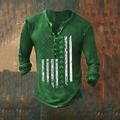 Graphic Trèfle Mode Design basique Homme 3D effet T shirt Tee T-shirt T-shirt T-shirt Plein Air Vacances Sortie Saint Patrick T-shirt 1 2 3 manche longue Henley Chemise Printemps Automne Vêtement