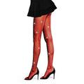 Collants sexy taille haute avec couture arrière pour femmes, résille à strass scintillants, bas en maille à strass, fête en club disco