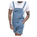 Homme Jeans Short en jean Ensemble Short short jean Combinaison en jean Poche Plein Confort Vestimentaire Court Casual du quotidien Vacances Jean Vêtement de rue mode Bleu foncé Bleu clair