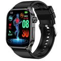 iMosi et580 Montre intelligente 2.04 pouce Smartwatch Montre Connectée Bluetooth ECG PPG Podomètre Rappel d'Appel Compatible avec Android iOS Femme Hommes Longue Veille Imperméable Contrôle des