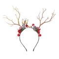 Bois gothique corne de cerf bandeaux de noël cosplay tête robe costume de noël décoration de noël ornements de renne accessoires photo