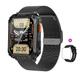 LIGE BW0619 Montre intelligente 2.01 pouce Smartwatch Montre Connectée Bluetooth Rappel d'Appel Moniteur d'Activité Moniteur de Sommeil Compatible avec Android iOS Femme Hommes Boussole Rappel de