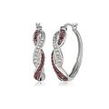 Boucles d'oreilles créoles pour femmes Boucles d'oreilles multicolores créatives Boucles d'oreilles créoles incrustées de zircone cubique pour femmes