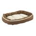 Spot Ethical Sleep Zone Shearling Oval Cuddler Dog Bed 31 Inch Chocolate