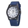 Montre à quartz pour homme montre analogique à quartz bracelet en toile montre décontractée automatique date montre à quartz militaire verte simple analogique sport homme Cadeaux pour la fête des