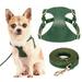 Pet Artist Genuine Leather Dog Harness and Leash Set No Pull Pet Puppy Walking Vest for Small Dogs Chihuahua Yorkshire