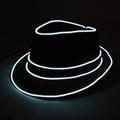 Chapeau lumineux gentleman performance chapeau led lueur chapeau haut de forme fête cadeau anniversaire mariage costume noël halloween fournitures