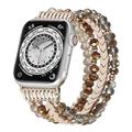 Bijoux Bracelet Compatible avec Bracelet Apple Watch 38mm 40mm 41mm 42mm 44mm 45mm 49mm Luxe Élastique Perlé Perles Bracelet de remplacement pour iwatch Série Ultra 8 7 6 5 4 3 2 1 SE