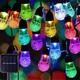 5m 20led ampoule acrylique chaîne de lampe étanche 8-mode contrôle cour décoration lampe festive fête atmosphère lampe en option ue us