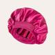 bonnet en satin pour femme soie bouclée cheveux longs naturels bonnet de sommeil nuit bandeaux surdimensionnés extra larges