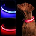 Chien Petits Animaux à Fourrure Colliers Collier lumineux Réfléchissant Ajustable Etanche Portable Lampe LED Décoration réglable flexible Extérieur Course Marche Camouflage Nylon Vert Rose Rouge Bleu