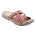 Femme Sandales Chaussons Bohème Sandales plates Pantoufles d'extérieur du quotidien Plage Couleur unie Eté Hauteur de semelle compensée Classique Décontractées Polyuréthane Noir Blanche Rose Claire