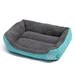 Square Small Medium Dog Bed Mattress Washable Pads Room Soft Plush Faux Fur Rectangle Sleeping Pet Bed for Small Medium Large Dogs Cats Puppy with Anti-Slip Waterproof Bottom