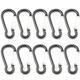 Dcenta Carabiner Spring Clip Hook 10pcs Aluminum Alloy for Camping and Hiking Gear