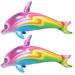 2 Pcs The Gift Children s Toys Educational Toys for Kids Baby Shower Party Balloons Inflatable Dolphin Party Favors Inflatable Dolphin Toy Gift Giant Pvc Pool Party