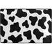 Wellsay Cow Non Slip Area Rug for Living Dinning Room Bedroom Kitchen 4 x 5 Black and White Animal Print Nursery Rug Floor Carpet Yoga Mat