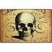 Wellsay Vintage Skull Non Slip Area Rug for Living Dinning Room Bedroom Kitchen 4 x 5 Skull Nursery Rug Floor Carpet Yoga Mat