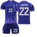 Mens/Kids 2022 Soccer Game Champion 3 Stars Argentina Fans #22 Jerseys Football Team Shirts