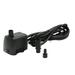 Teamson Home 119 GPH Outdoor Water Pump for Fountains with 72.04 Plug-In Power Cord Black