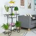 Plant Stand Metal 3 Tier 7 Potted Multiple Flower Pot Holder Shelf Garden Corner