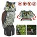 Realistic Owl Decoy Rotating Head Outdoor Garden Repellent Bird Scare