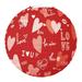 meijuhuga 1Pc/6Pcs Valentine s Day Lantern Heart Pattern Hanging Paper Lantern Pendant for Indoor Outdoor Decor