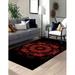 Saloon Rugs Large Rugs Mandala Pattern Rug Door Mat Rugs Entryway Rugs Entry Rug Black And Red Rugs Modern Rugs Outdoor Rugs 2.6 x9.2 - 80x280 cm