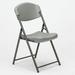 7105-01-663-7983 Skilcraft Folding Chair - Supports Up To 350 lbs Charcoal Seat & Back Gray Base