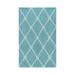 Geometric Indoor/ Outdoor Area Rug 6 x 9 Turquoise