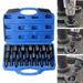 koolsoo 25Pcs Damaged Screw Extractor Rusted Screw Removal Tool Durable High Hardness Bolt Nut Extractor Set Broken Bolt Remover