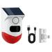 Solar Outdoor Infrared Motion Detector Alarm 120DB Waterproof Home Alarm System