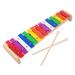 15 Notes Percussion Musical Toy for Toddlers Toys Wooden Playset Childrens Aluminum Sheet