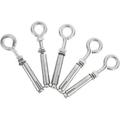 5pcs Screw Expansion Ring Lifting Hook Screws Lifting Ring Expansion Screws Heavy Duty Hooks Bolts Ceiling Hooks Heavy Duty Expansion Hook Stainless Steel Manhole Cover Expand